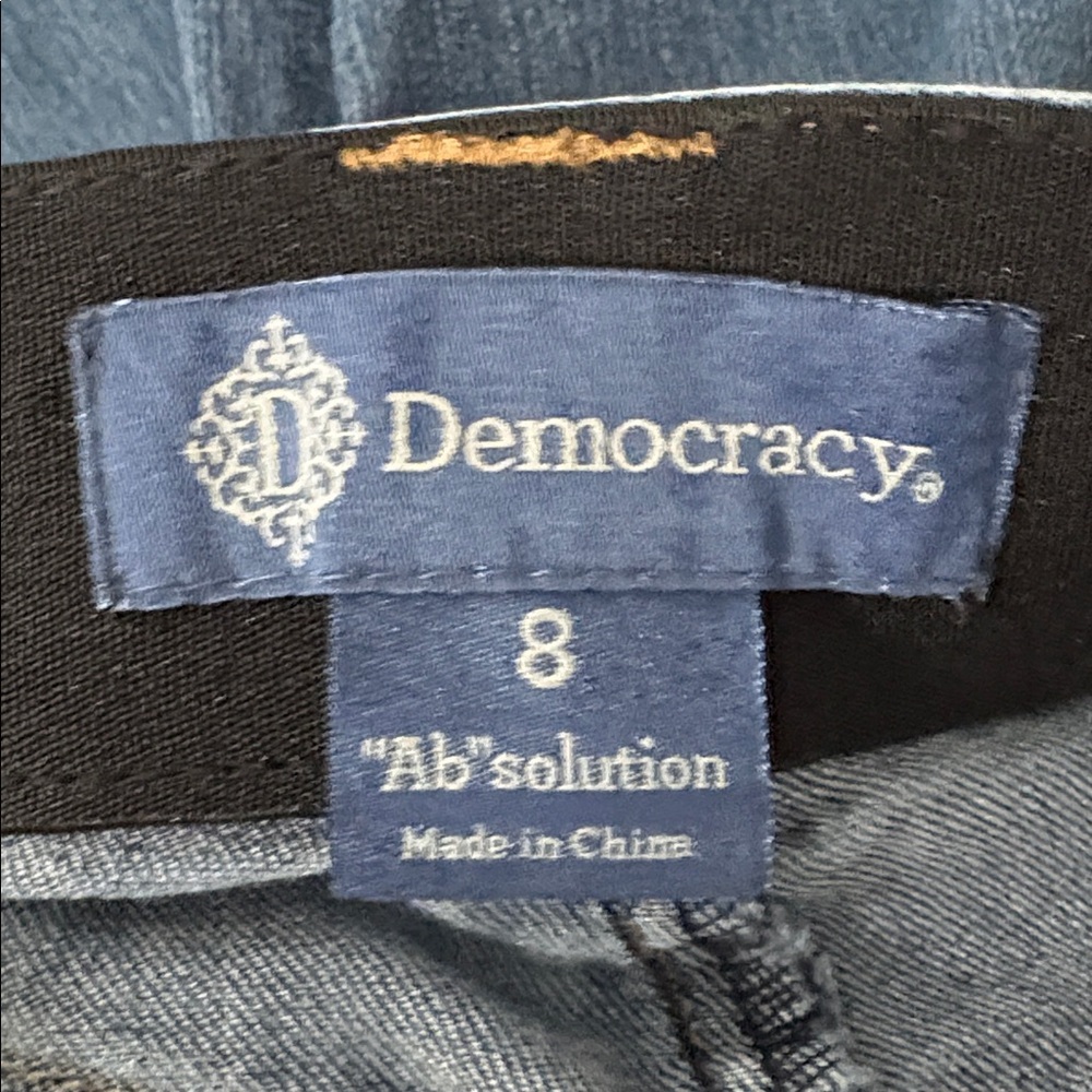 Democracy Absolution Blue Denim Jeans Size 8 - Picture 13 of 14